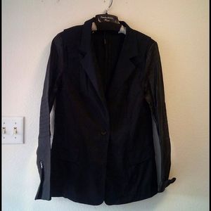 Leather & Cotton Jacket by Cut 25